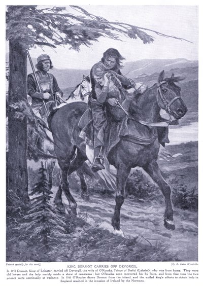 King Dermot Carries Off Devorgil by Richard Caton Woodville junior